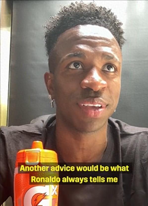 维尼修斯：我一直记得C罗的建议，他说进球很容易我刚开始还不信